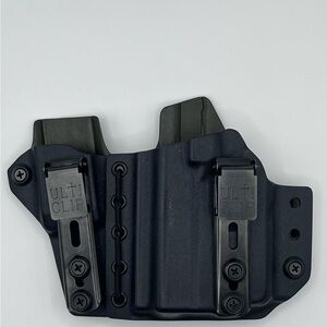 Tier 1 Inside Waist Band Left Hand Holster For Glock 43 with Ulti Clips